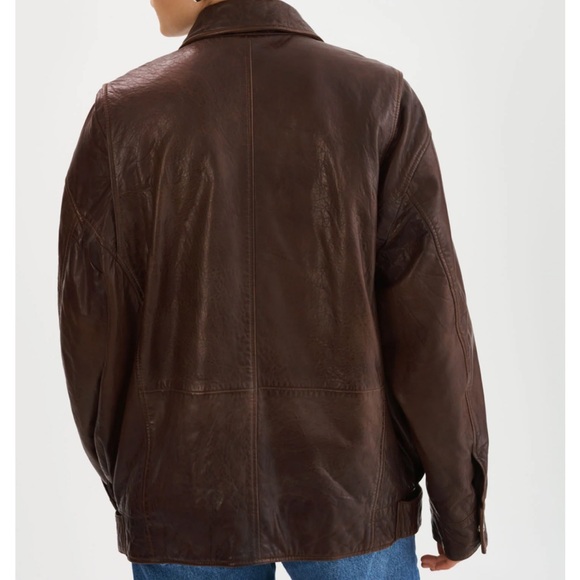 Lamarque Dark Brown Leather Jacket - Picture 2 of 8
